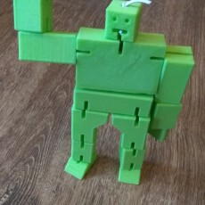 Picture of print of SMALL CUBE ROBOT