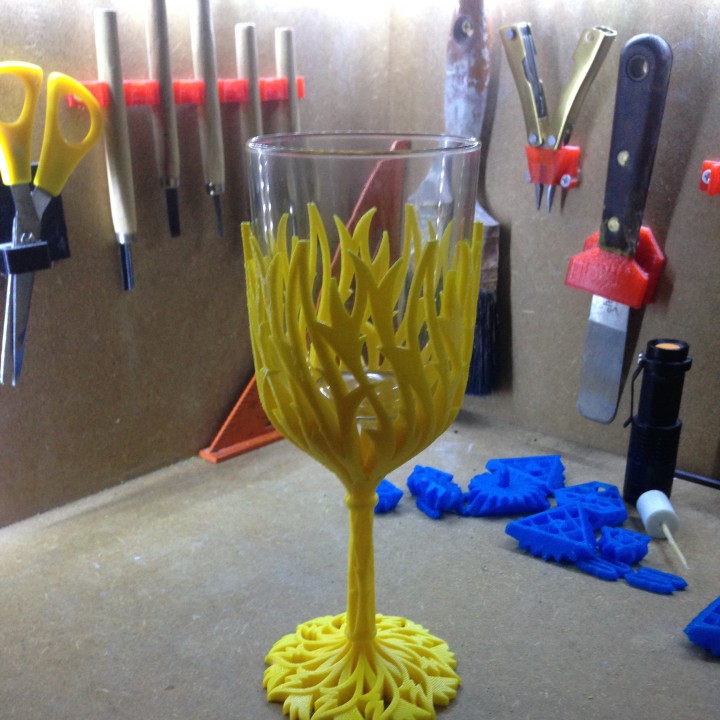 Community Print 3D Print of Nutella Wine Glass - Get fat then get drunk