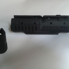 Picture of print of handguard and flashligth for mp5 sd airsoft
