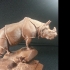 Rhinoceros at the Museum d'Orsay, Paris print image