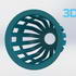 Planter (Round) - 3Dponics Non-Circulating Hydroponics image