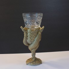 Picture of print of Dragon Wine Glass - House of Targaryen