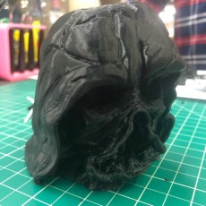 Picture of print of Melted Darth Vader mask from Star Wars Episode 7