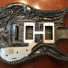 Picture of print of HR Giger Guitar This print has been uploaded by Aaron Judy