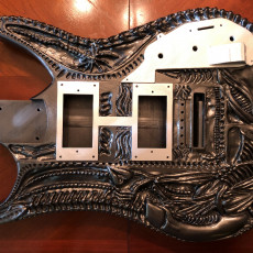 Picture of print of HR Giger Guitar This print has been uploaded by Aaron Judy