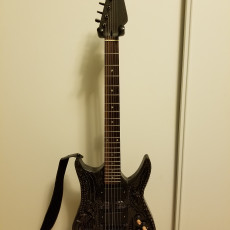 Picture of print of HR Giger Guitar This print has been uploaded by Chris Johnson