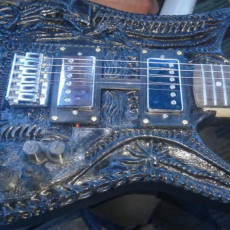 Picture of print of HR Giger Guitar This print has been uploaded by Markus Erde