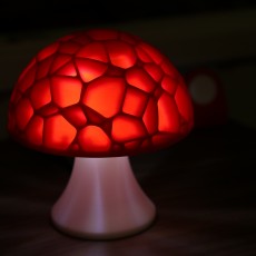 Picture of print of Voronoi mushroom lamp  (LQ)