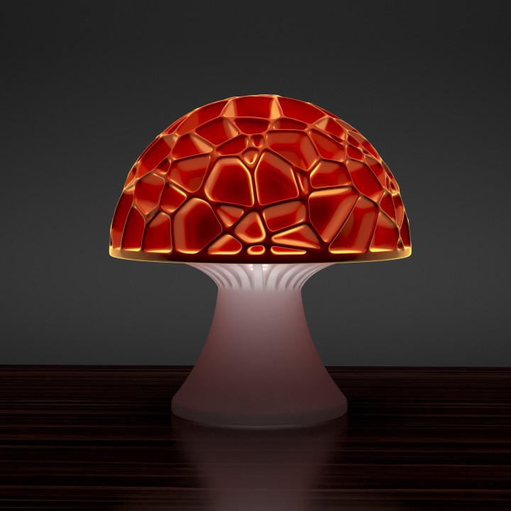 Voronoi mushroom lamp(LQ)