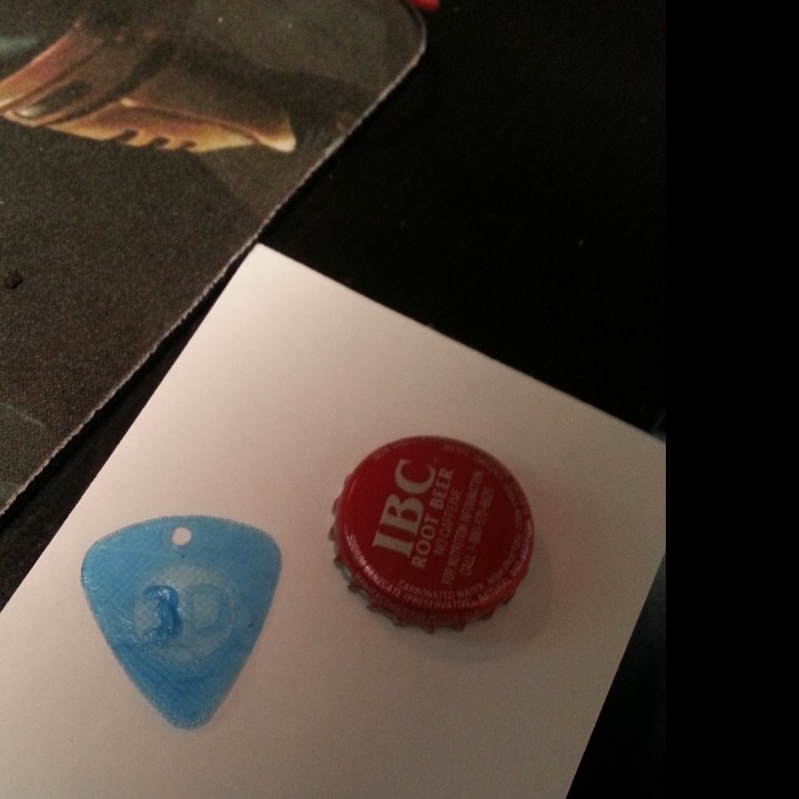 Guitar Pick With Finger Grip