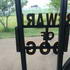 Beware of Dog Sign for Wrought Iron Fence image