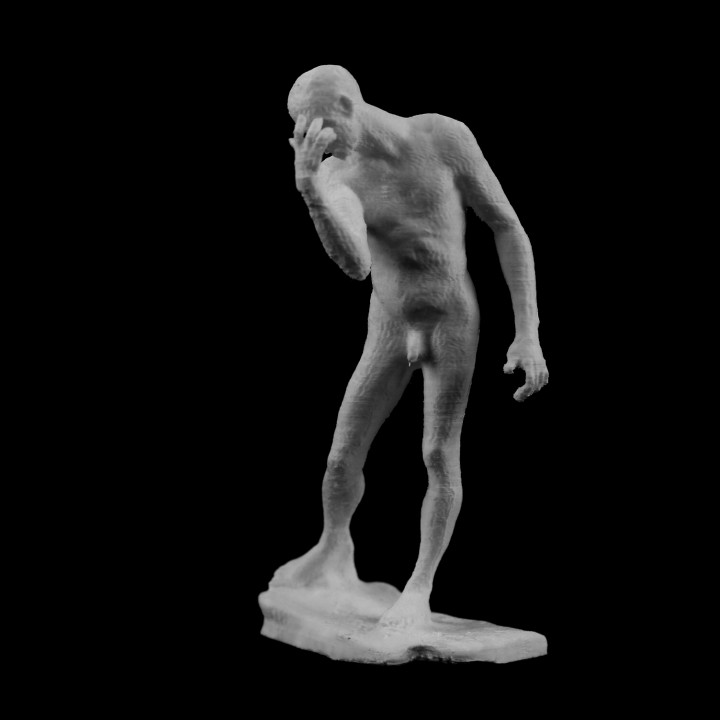 Nude study of Pierre de Wissant at The Musée Rodin, Paris
