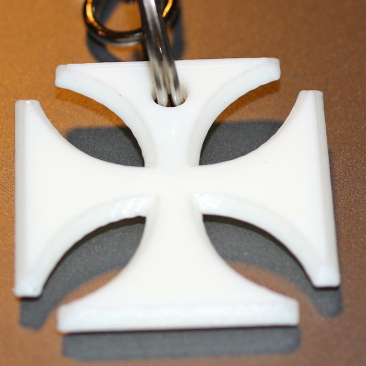 Maltese Cross with Beveled Hole