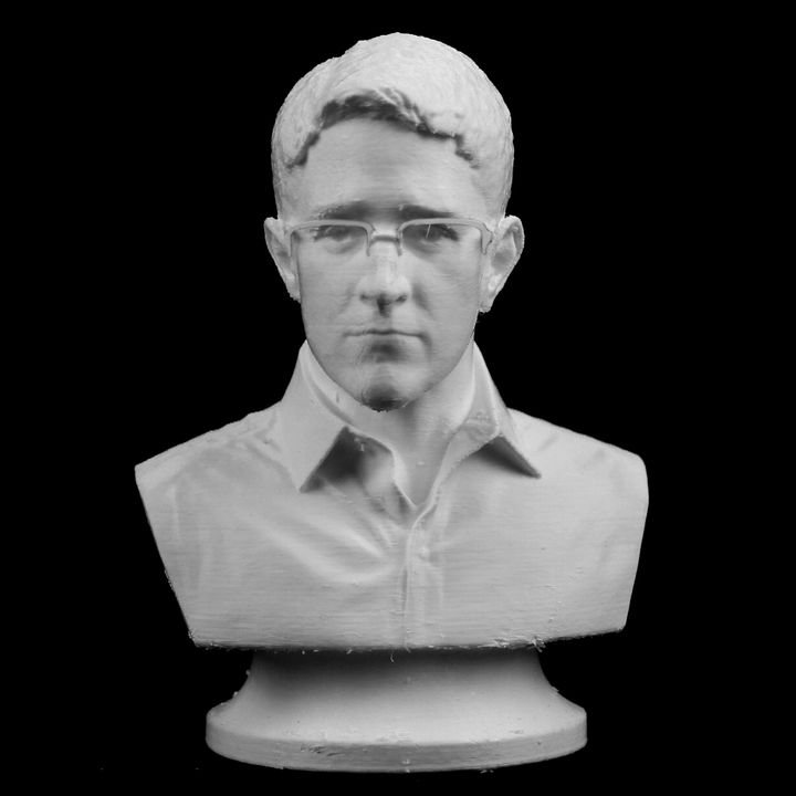 Edward Snowden bust in the NYPD 88th Precinct, New York