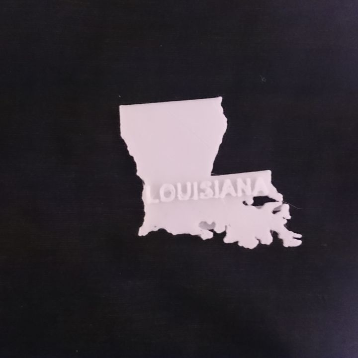 A map of Louisiana