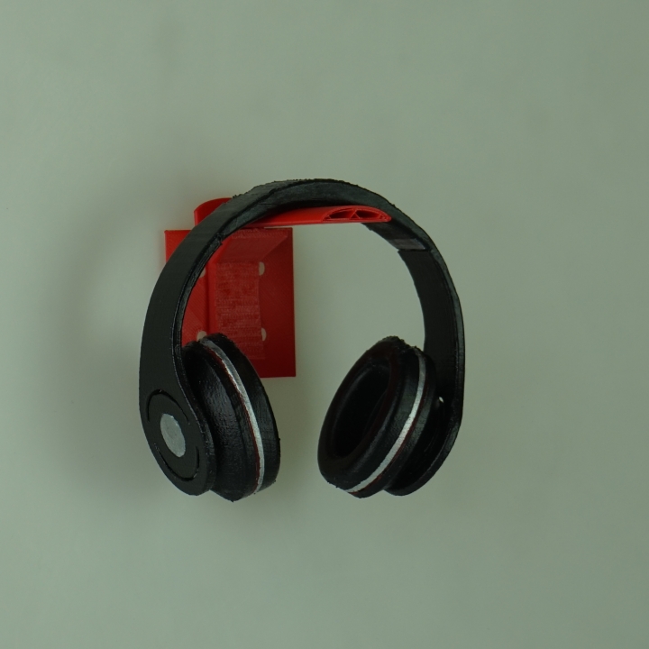 Wall mounted headphone stand