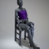 MINIATURE MEXICAN CHAIR - NO SUPPORT print image