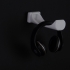 Organic design headphone stand image