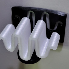 Picture of print of SinE - Headphone wall mount with soundwave design