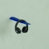 Sleek wall mounted headphone stand image