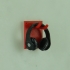 Simple headphone holder (wall mounted) image