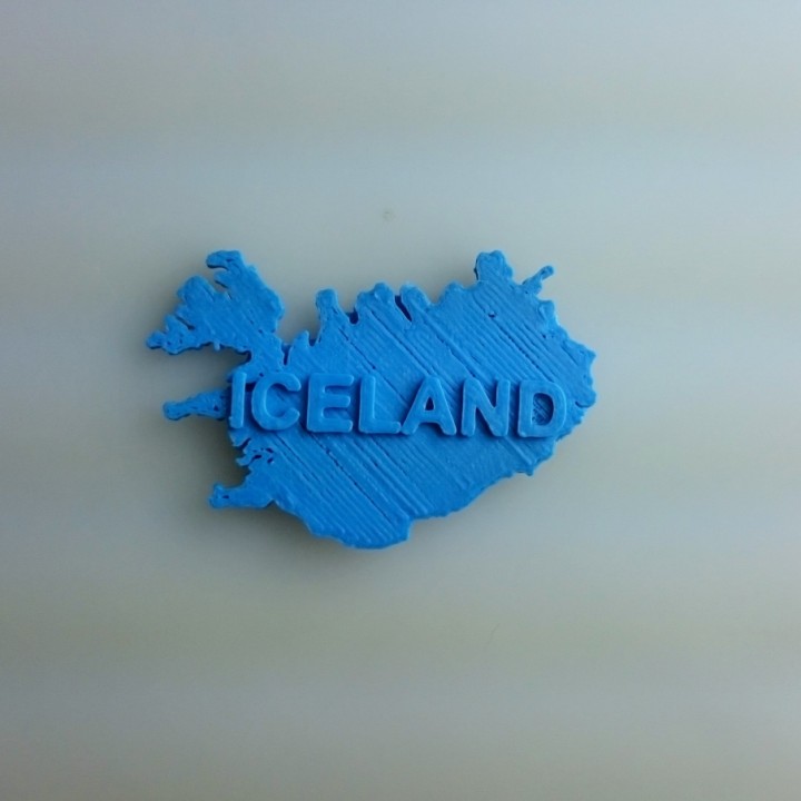 Map of Iceland.