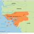 Map of Bissau Guinea print image