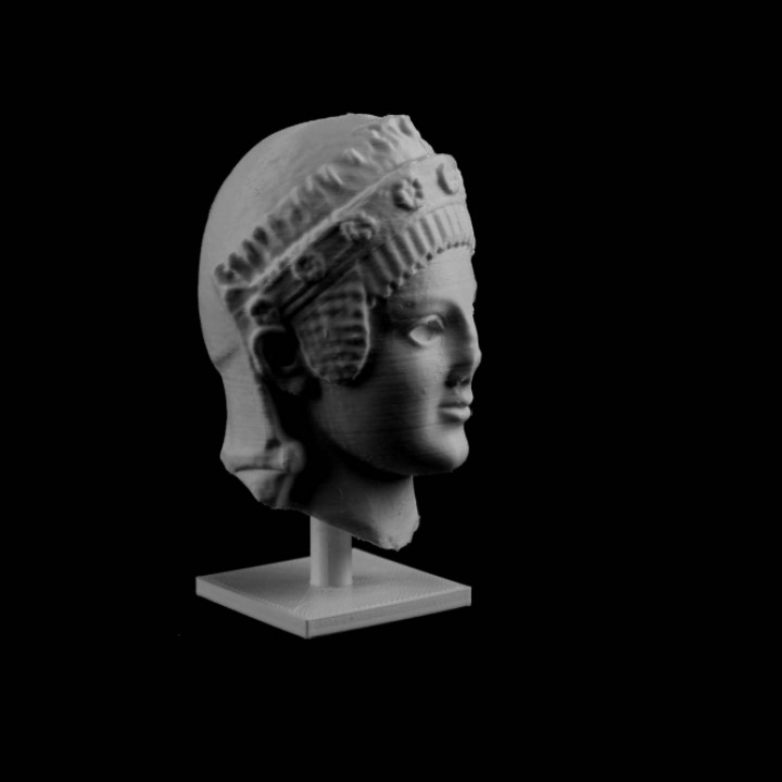 Marble head of Athena at the MET, New York