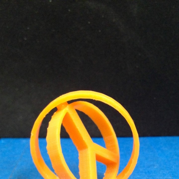 Spinning Peace Sign Symbol