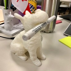 Picture of print of Snowy  Milou Wacom pen holder This print has been uploaded by Philippe Barreaud