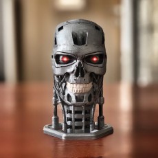Picture of print of T-800 Terminator Skull