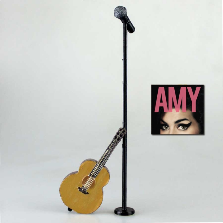 Acoustic Guitar & Microphone - Amy Winehouse Accessories