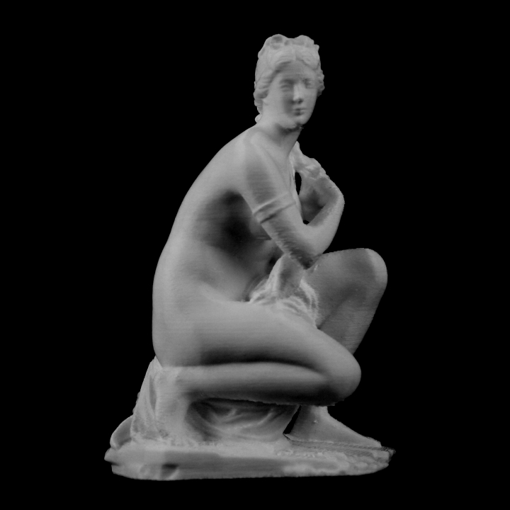 Crouching Aphrodite at The Louvre, Lens