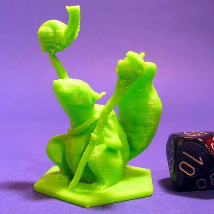 3D Printable Magic The Gathering Squirrel Mage Token by Zheng3