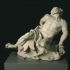 Vulcan (or possibly Prometheus) chained to a rock image