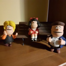 Picture of print of Mafalda and Friends at History Road in Buenos Aires, Argentina