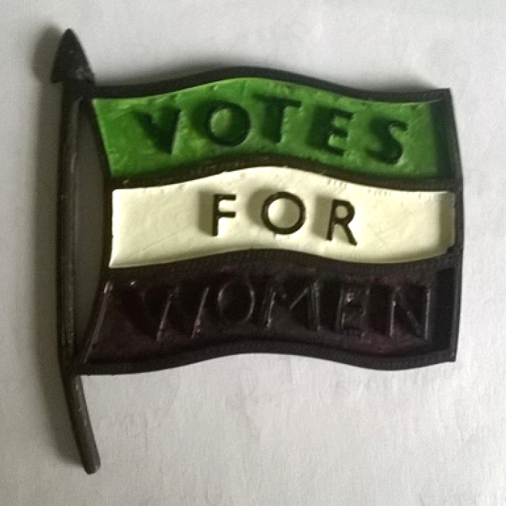 WSPU Badge - Emmeline Pankhurst's 156th Birthday