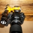 Flashlight mount for a newer wireless flash image