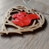 Squirrel in Wooden Heart necklace image