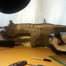 Picture of print of Gears Of War Lancer- CHAINSAW GUN! This print has been uploaded by Junior General
