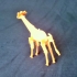 Puzzled Giraffe Card image