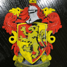 Picture of print of Gryffindor Coat of Arms Wall/Desk Display - Harry Potter