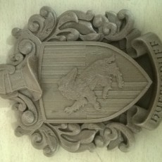Picture of print of Hufflepuff Coat of Arms Wall/Desk Display - Harry Potter Dieser Druck wurde hochgeladen von noy iglesias