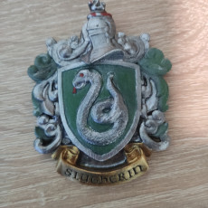 Picture of print of Syltherin Coat of Arms Wall/Desk Display - Harry Potter