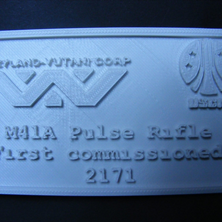 M41A Pulse Rifle - Display plaque