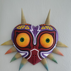 Picture of print of Majora's Mask life size