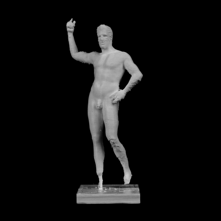 Bronze statue of a man at The Metropolitan Museum of Art, New York