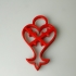 Kingdom Hearts Heartless Keychain image