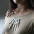 Skeleton finger necklace image