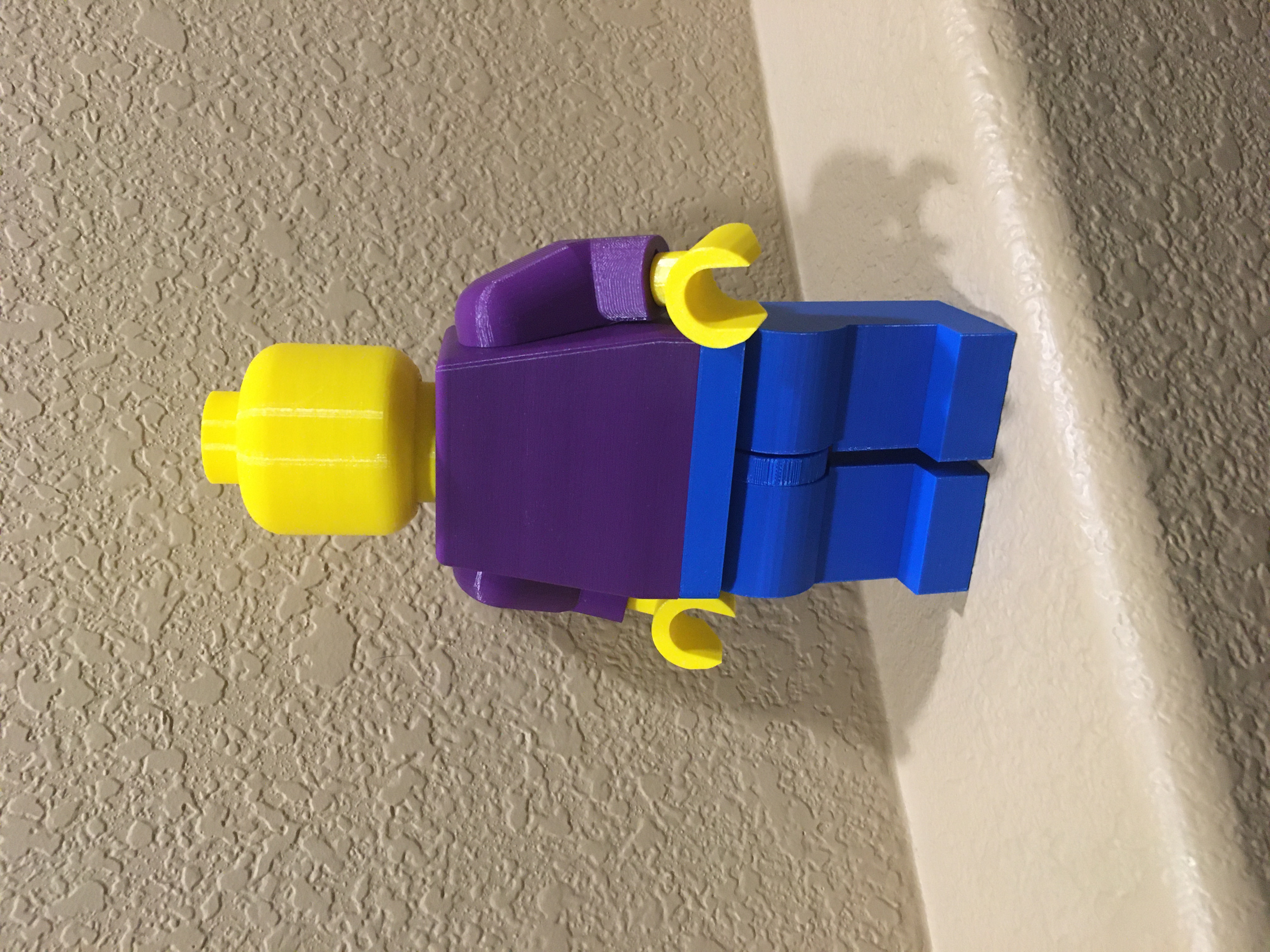 3D Printable Blank Giant Minifig by Michael Curry